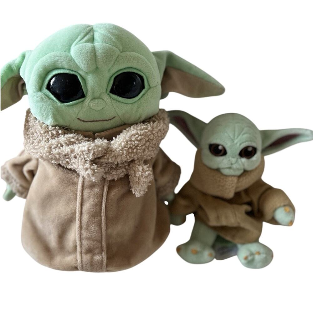 Star Wars Grogu Baby Yoda Plush Lot Of 2 The Child Mandalorian 6-10"